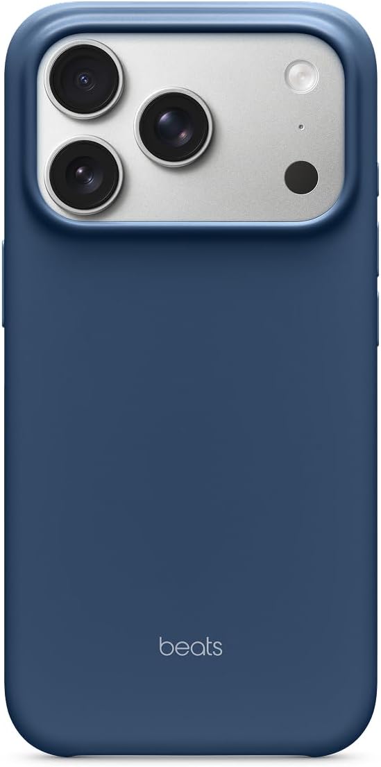 Beats iPhone 17 Pro Case with MagSafe & Camera Control, Matte Finish, Microfiber Lining – Bedrock Blue