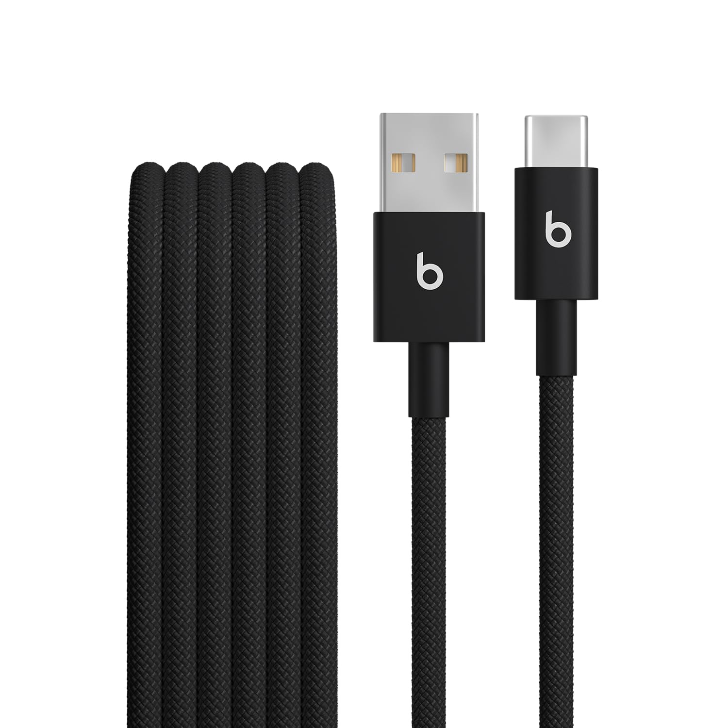 Beats USB-C to USB-C Woven Cable Fast Charging Durable/Tangle-Free Compatible Charger for Apple & Android Devices (1.5 m, 5 ft) - Surge Stone