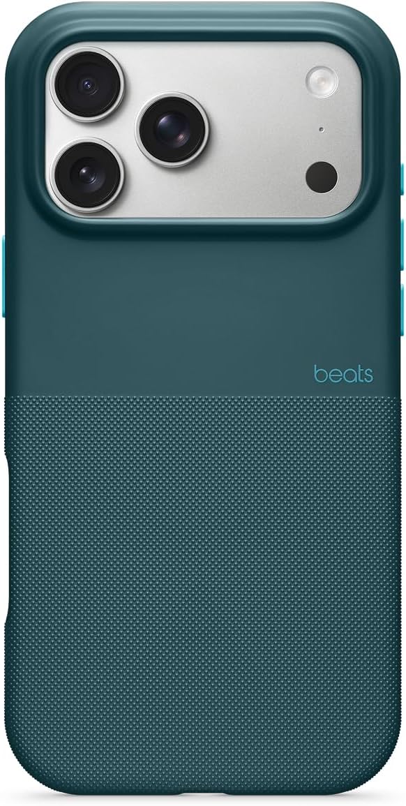 Beats iPhone 17 Pro Max Rugged Case with MagSafe & Camera Control, Scratch & Drop Tested, Matte Texture with Microfiber Lining - Rocky Blue
