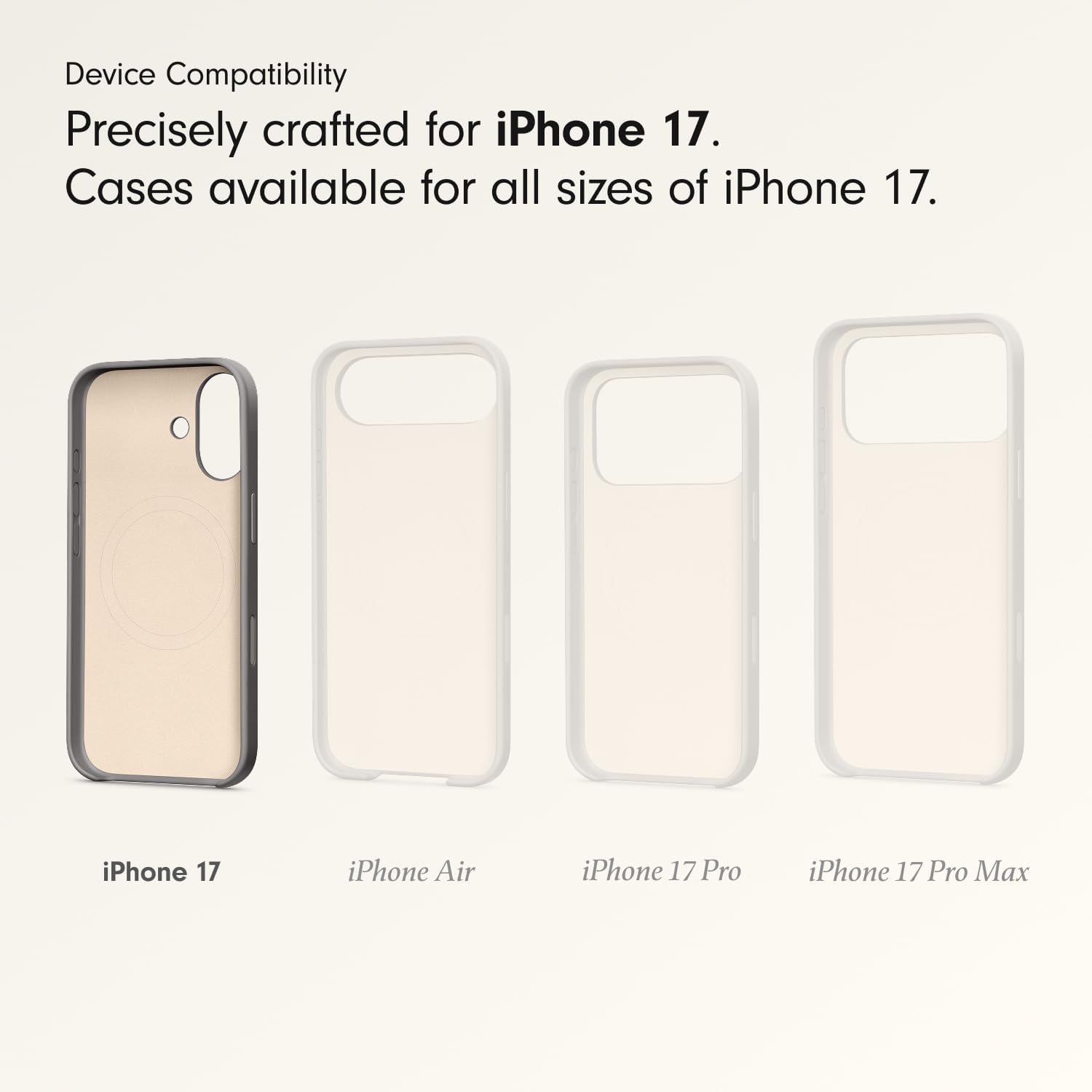 Beats iPhone 17 Case with MagSafe & Camera Control, Matte Finish, Microfiber Lining – Granite Gray