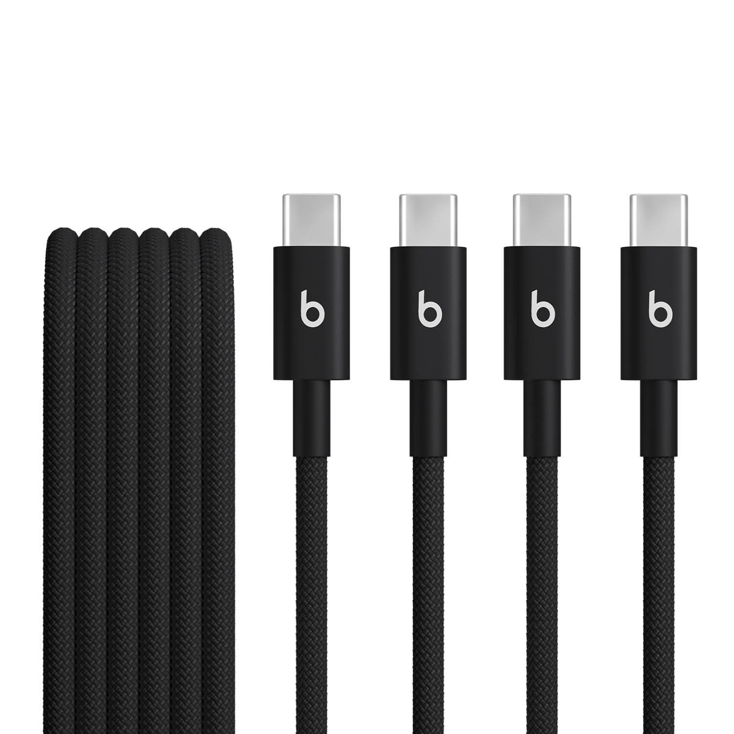 Beats USB-C to USB-C Woven Cable Fast Charging Durable/Tangle-Free Compatible Charger for Apple & Android Devices (1.5 m, 5 ft) - Surge Stone