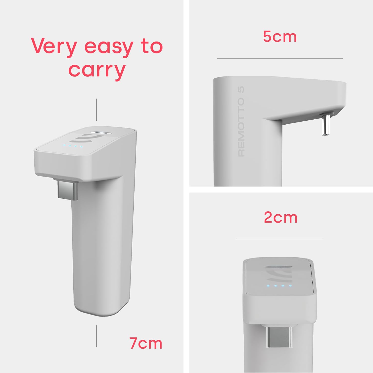 Remotto5 - Wireless Charger for PS5 Controller, Portable Battery for DualSense, Play While Charging, +12 Hours of Battery Life, PS5 Accessory