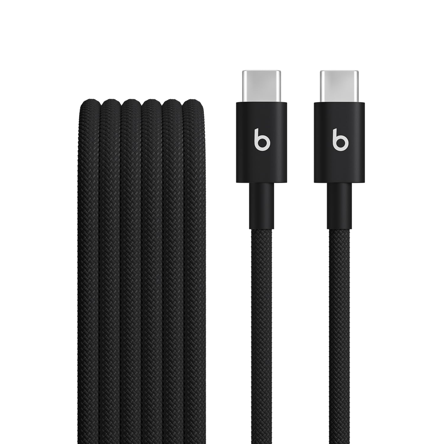 Beats USB-C to USB-C Woven Cable Fast Charging Durable/Tangle-Free Compatible Charger for Apple & Android Devices (1.5 m, 5 ft) - Surge Stone