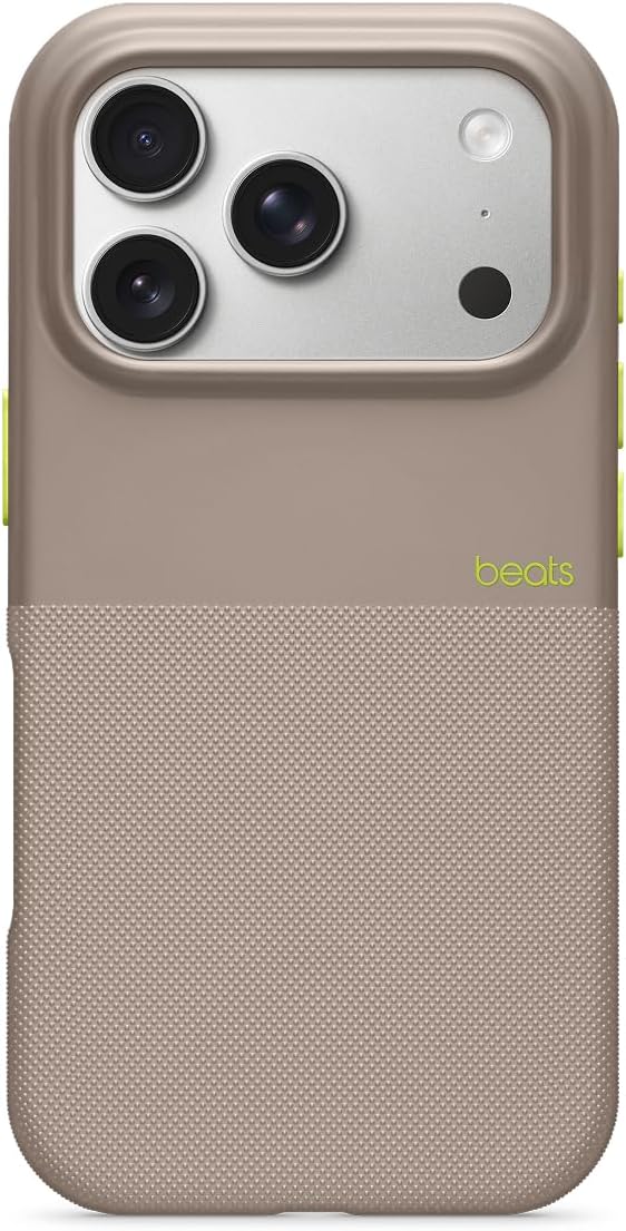 Beats iPhone 17 Pro Rugged Case with MagSafe & Camera Control, Scratch & Drop Tested, Matte Texture with Microfiber Lining - Alpine Gray