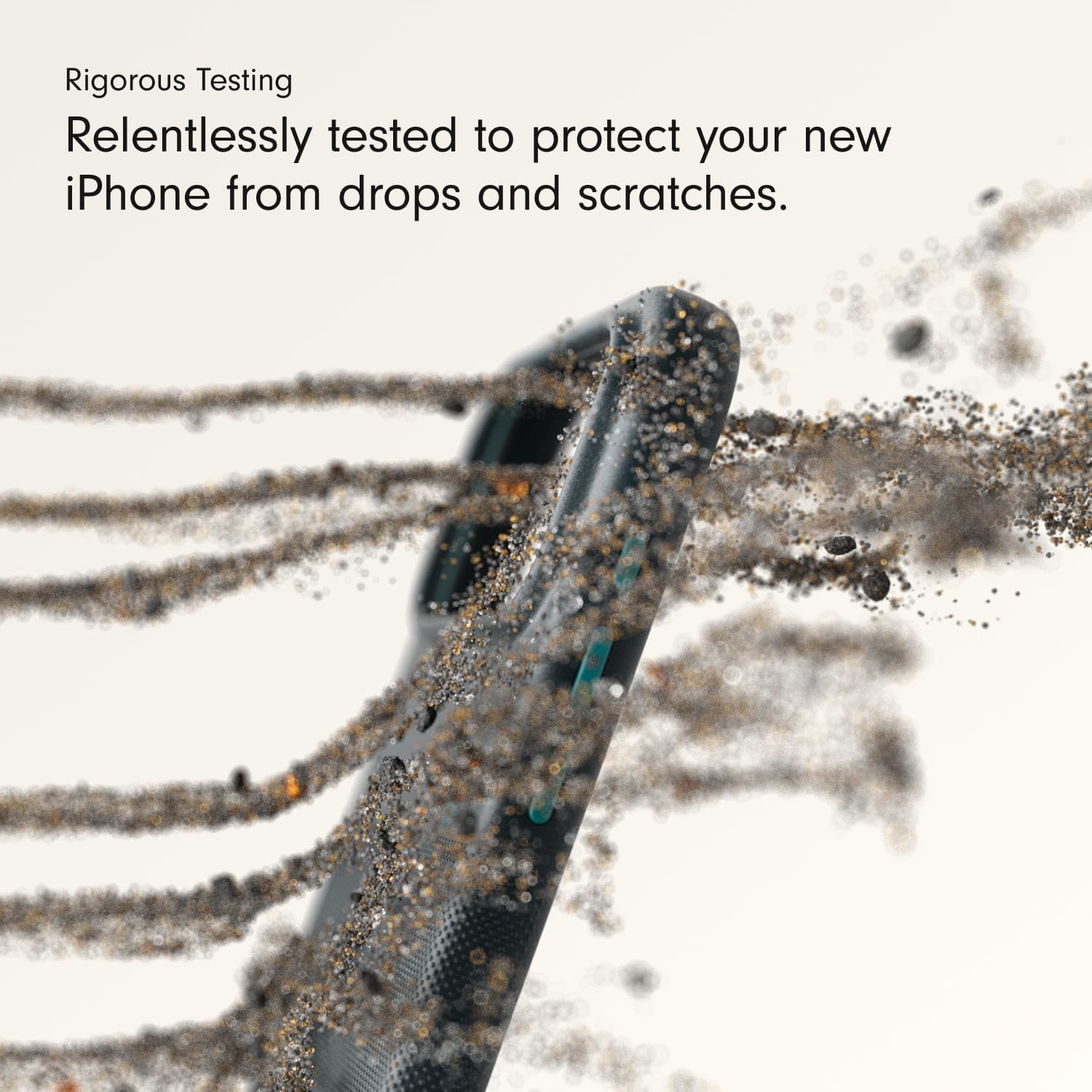 Beats iPhone 17 Pro Max Rugged Case with MagSafe & Camera Control, Scratch & Drop Tested, Matte Texture with Microfiber Lining - Rocky Blue