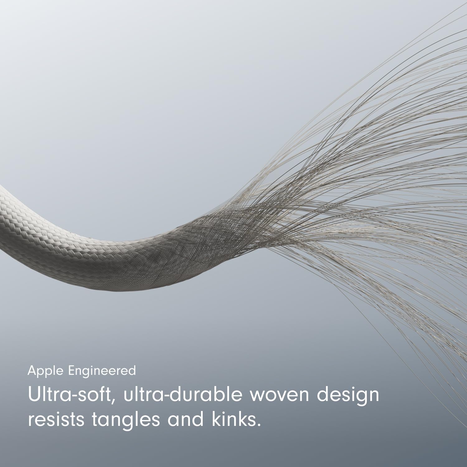 Beats USB-C to USB-C Woven Cable Fast Charging Durable/Tangle-Free Compatible Charger for Apple & Android Devices (1.5 m, 5 ft) - Surge Stone