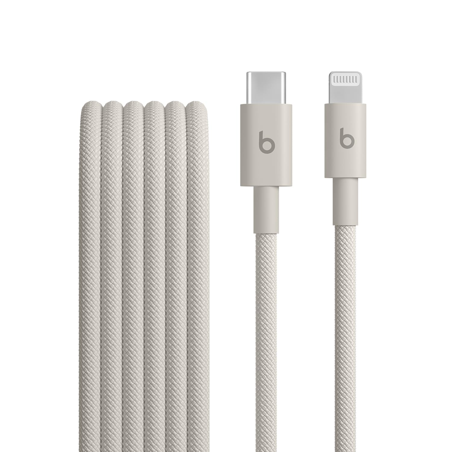Beats USB-C to USB-C Woven Cable Fast Charging Durable/Tangle-Free Compatible Charger for Apple & Android Devices (1.5 m, 5 ft) - Surge Stone