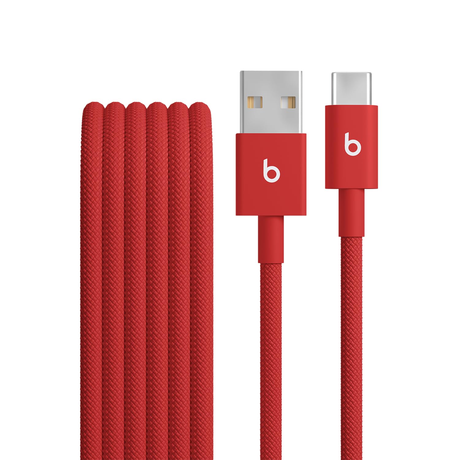 Beats USB-C to USB-C Woven Cable Fast Charging Durable/Tangle-Free Compatible Charger for Apple & Android Devices (1.5 m, 5 ft) - Surge Stone