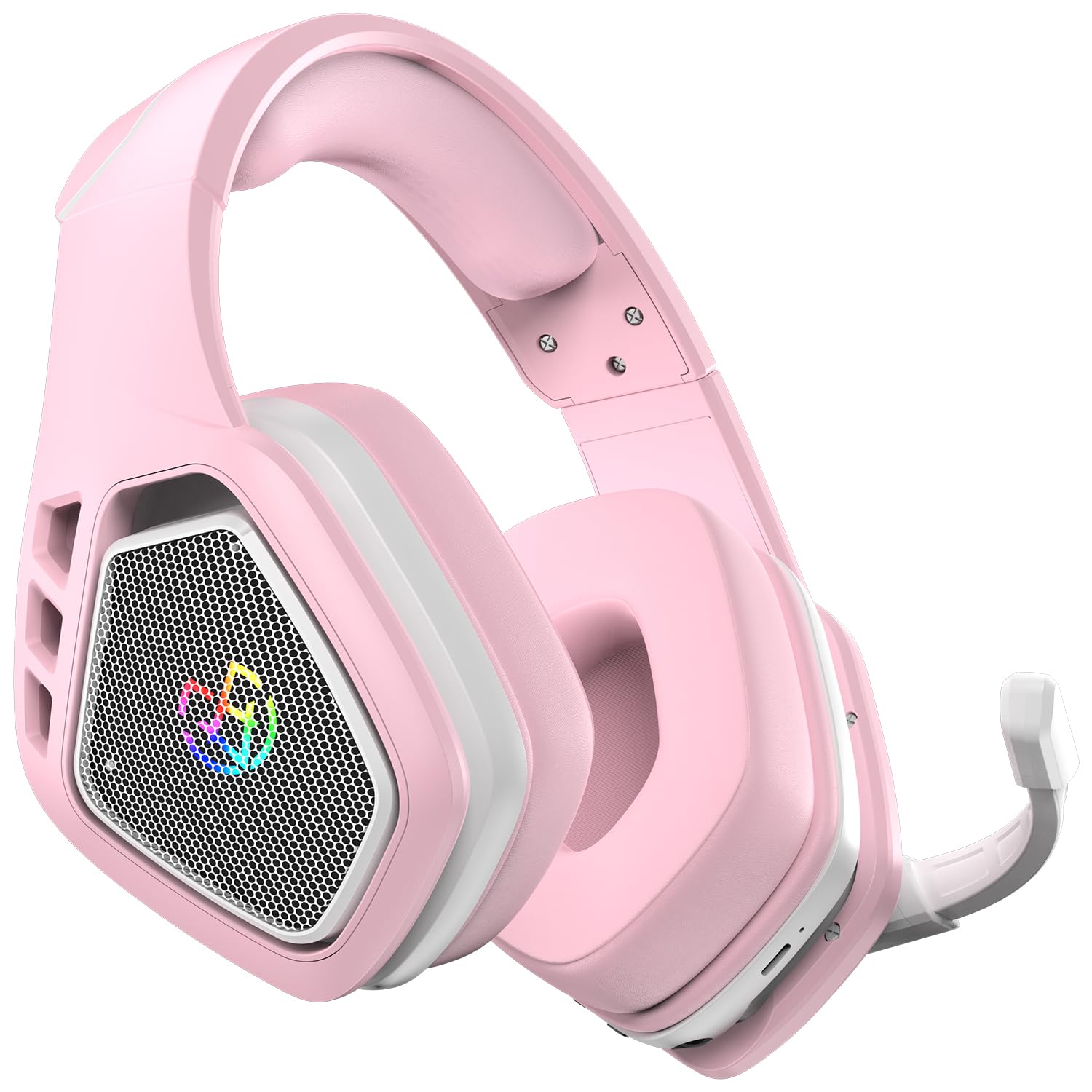 Wireless Gaming Headset for PC, Ps5, Ps4, 2.4 Ghz USB & Type-C Gaming Headphones with Microphone, 30H Battery Bluetooth Headphones for Switch, Laptop, Mobile, Mac