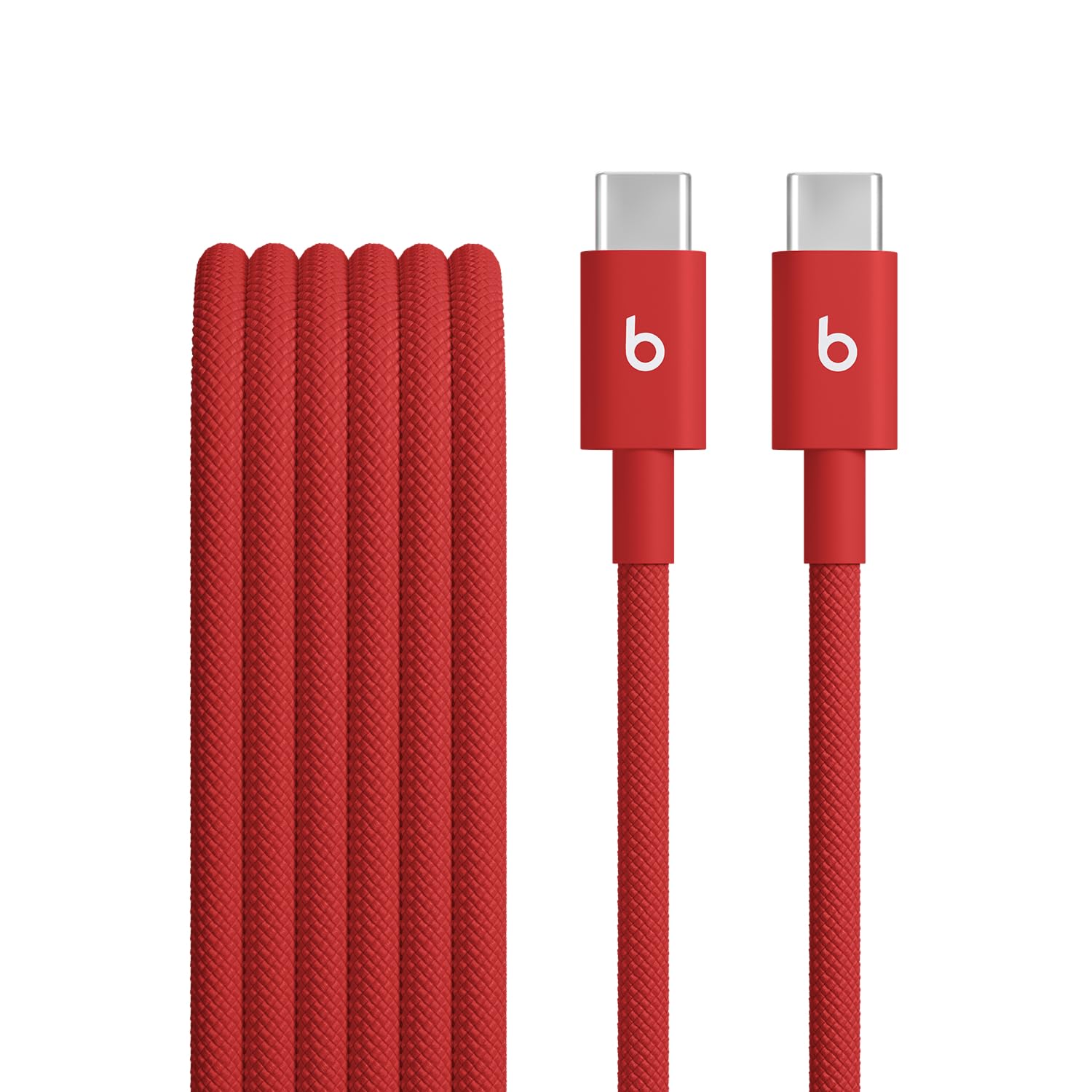 Beats USB-C to USB-C Woven Cable Fast Charging Durable/Tangle-Free Compatible Charger for Apple & Android Devices (1.5 m, 5 ft) - Surge Stone